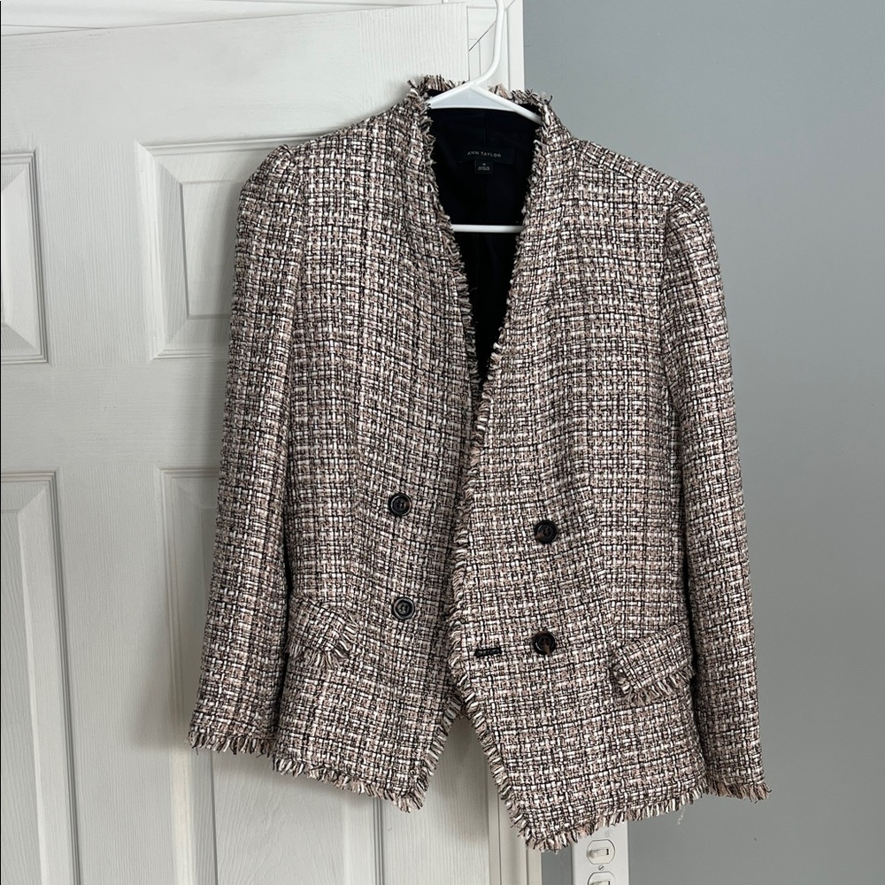 Ann Taylor Elegant Tweed Blazer